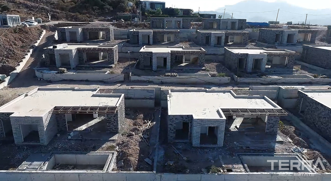Flotte villaer med havutsikt til salgs i Bodrum, Muğla, Tyrkia - 127770