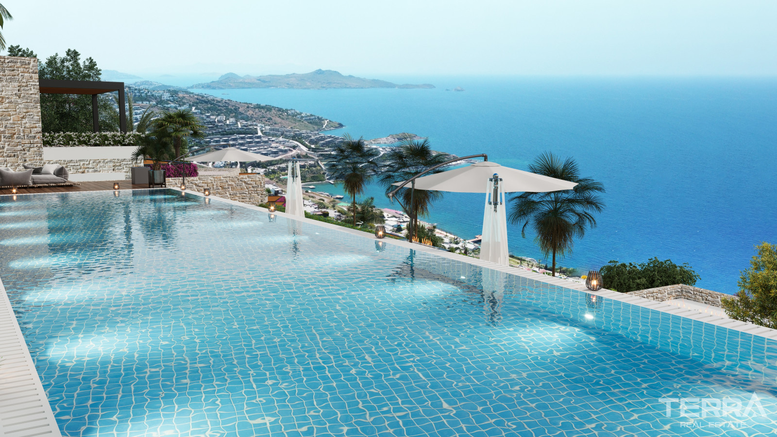 Sea View Apartments for Sale in Bodrum, Muğla, Turkey - 127949