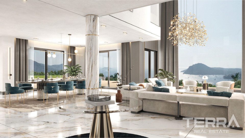Sea View Villas for Sale in Bodrum, Muğla, Turkey - 127988