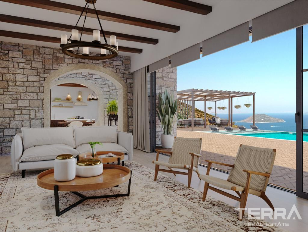 Sea View Villas for Sale in Bodrum, Muğla, Turkey - 128029