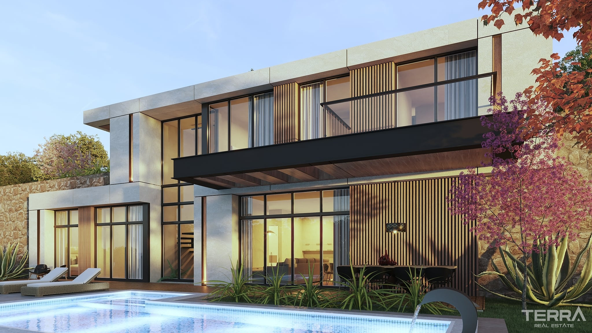 Muğla, Bodrum'da Doğa ile İç İçe Konumda Satılık Dubleks Villalar - 128050