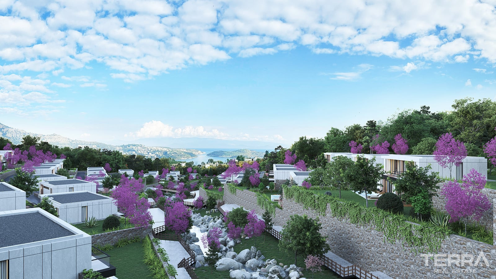 Muğla, Bodrum'da Doğa ile İç İçe Konumda Satılık Dubleks Villalar - 128056