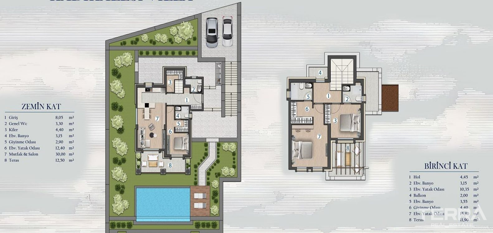 Detached Villas for Sale in Bodrum, Muğla, Turkey - 128234
