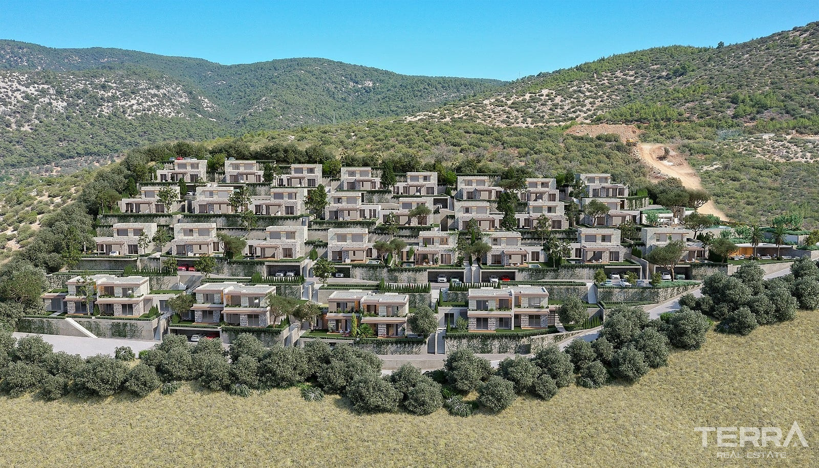 Muğla, Bodrum'da Panoramik Deniz Manzaralı Satılık Daireler - 128238