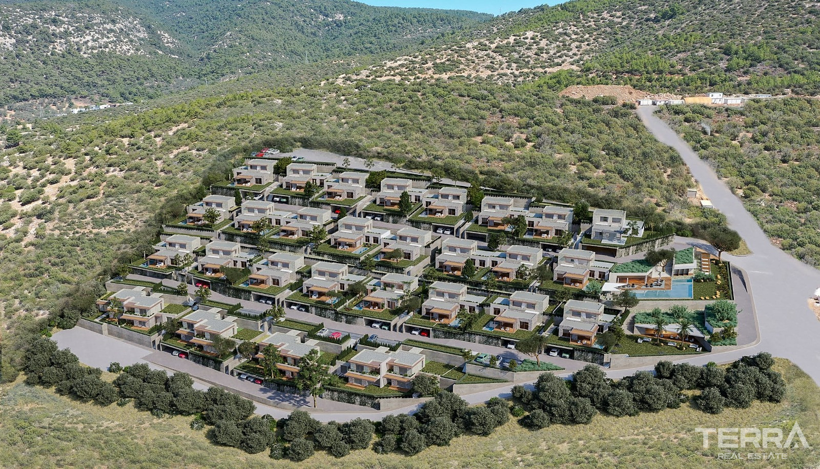 Muğla, Bodrum'da Panoramik Deniz Manzaralı Satılık Daireler - 128239