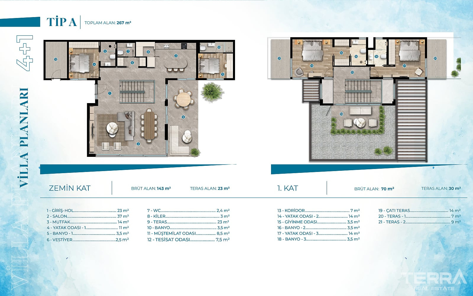 Sea View Villas for Sale in Bodrum, Muğla, Turkey - 128341