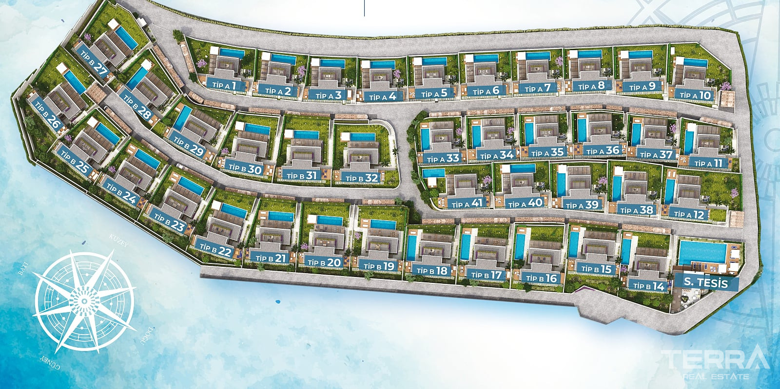 Sea View Villas for Sale in Bodrum, Muğla, Turkey - 128343