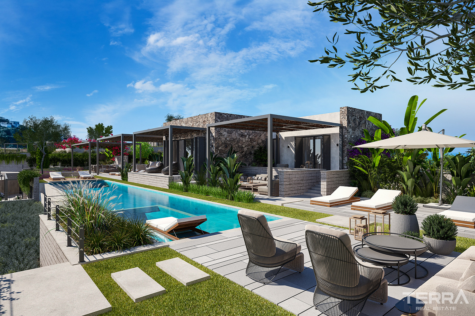 Sea View Villas for Sale in Bodrum, Muğla, Turkey - 128348