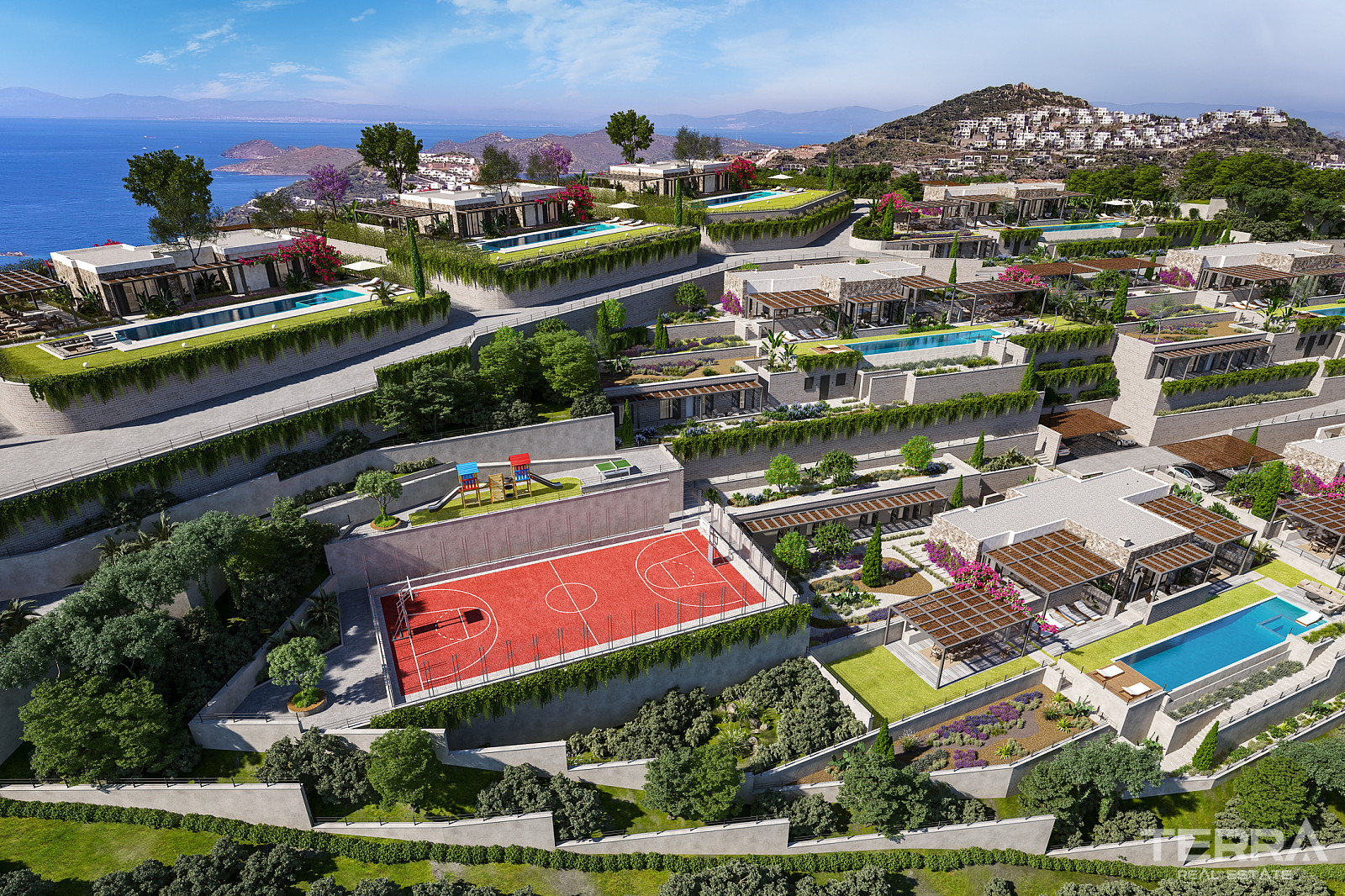 Sea View Villas for Sale in Bodrum, Muğla, Turkey - 128351