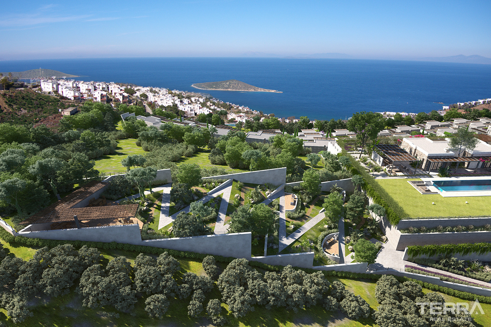 Sea View Villas for Sale in Bodrum, Muğla, Turkey - 128352
