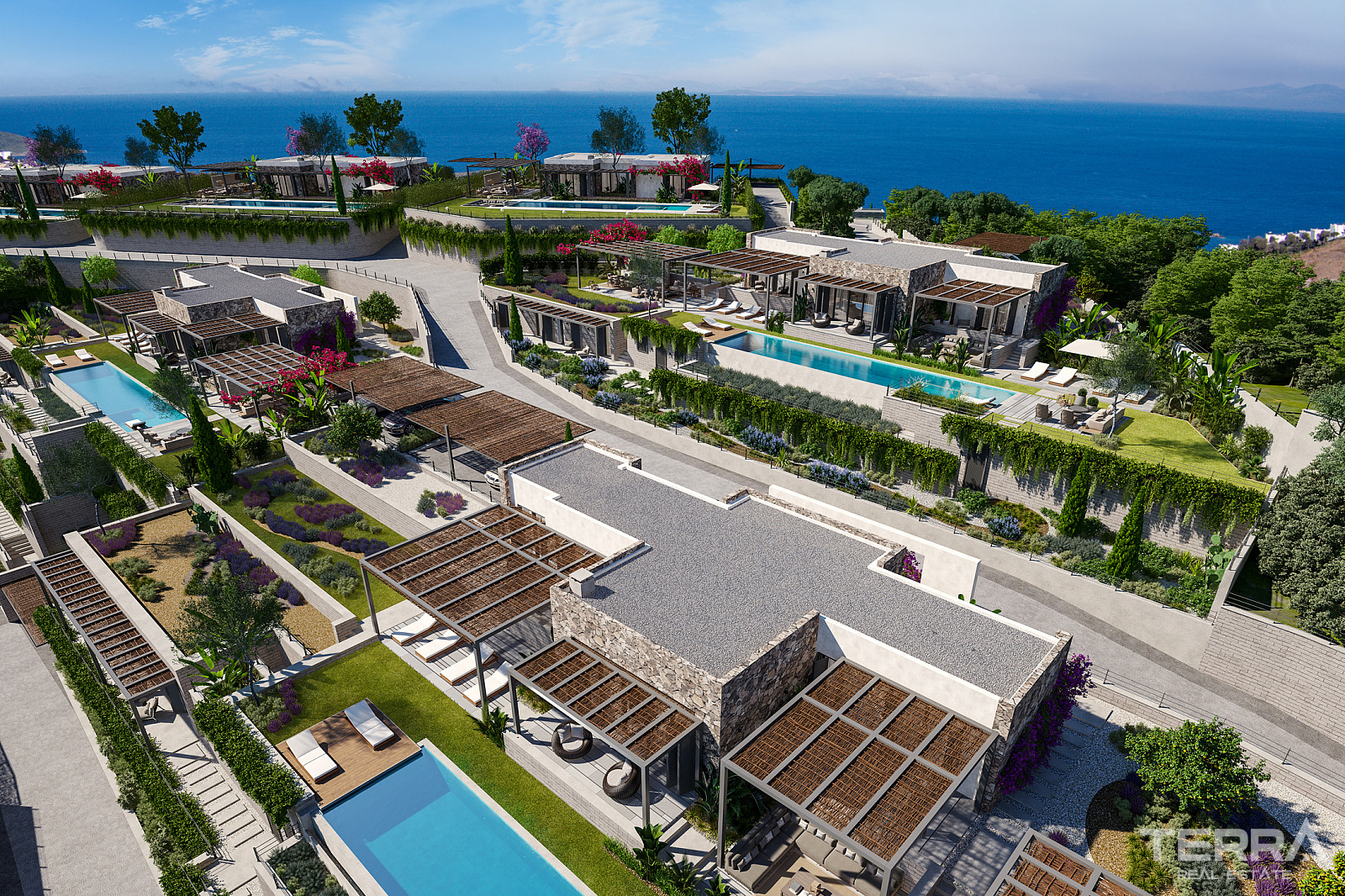 Sea View Villas for Sale in Bodrum, Muğla, Turkey - 128356