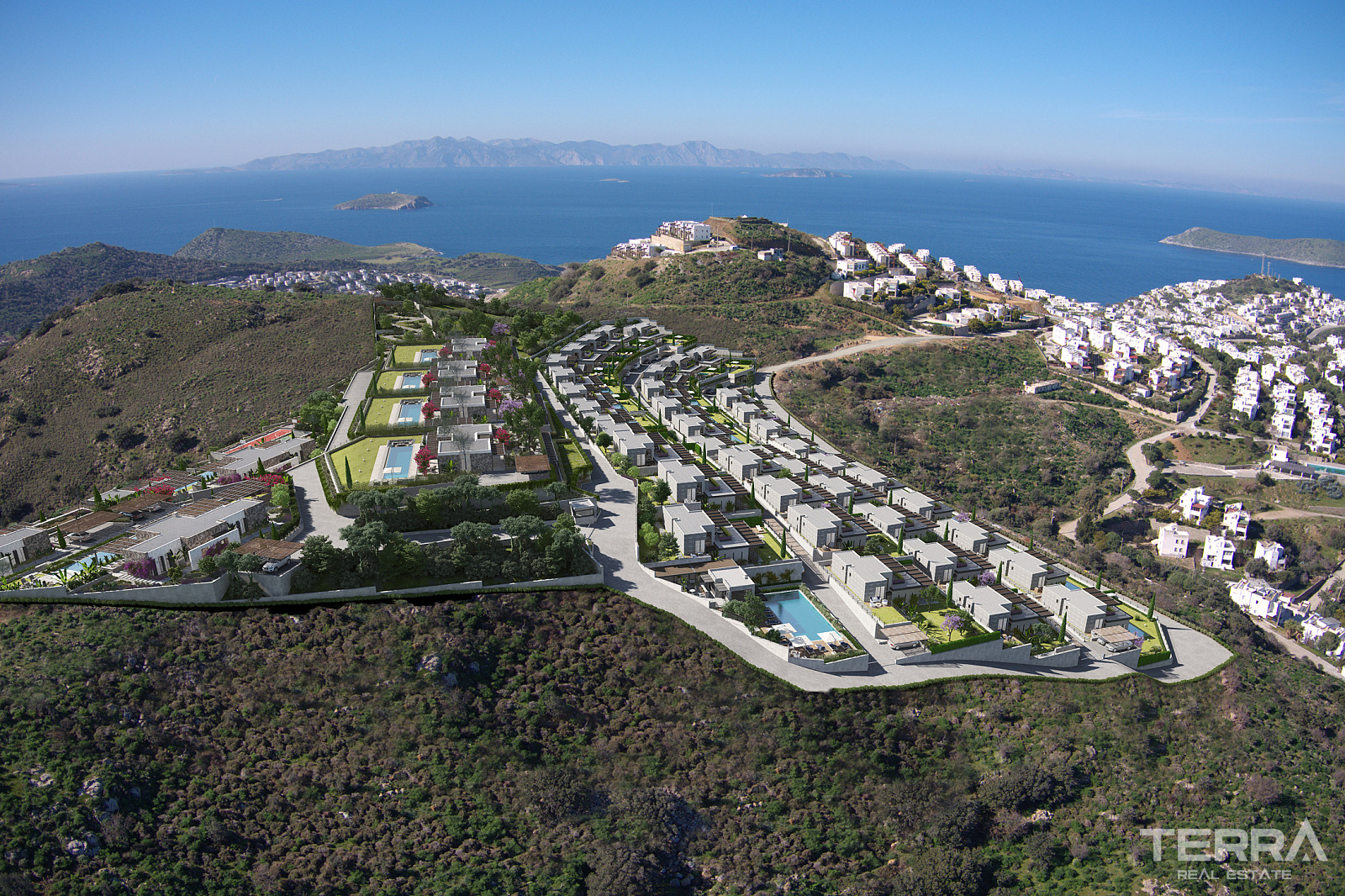 Sea View Villas for Sale in Bodrum, Muğla, Turkey - 128357