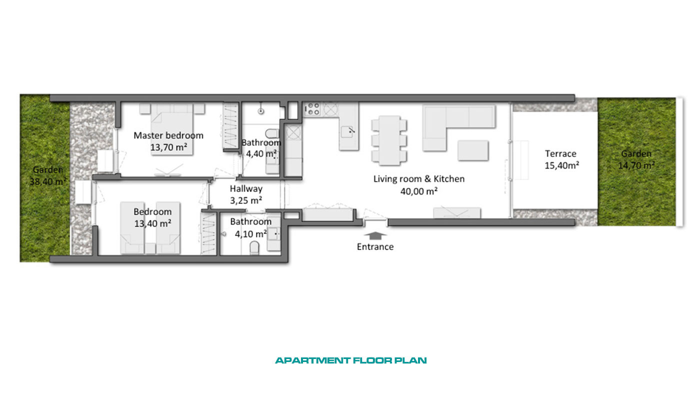 Квартира в Elysium Residence в Сиде, Турция - 129143