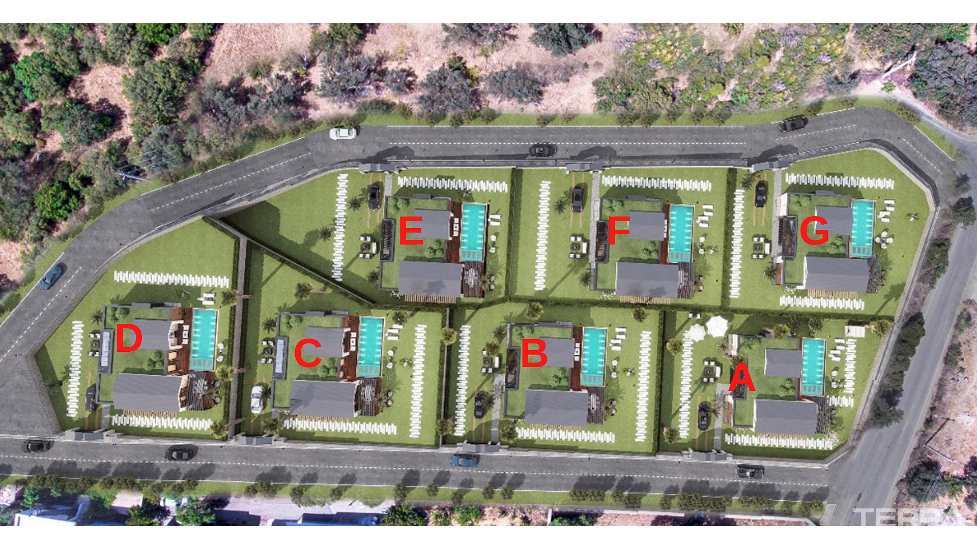 Muğla, Bodrum'da Marina'ya Yakın Konumda Satılık Müstakil Villalar - 128634