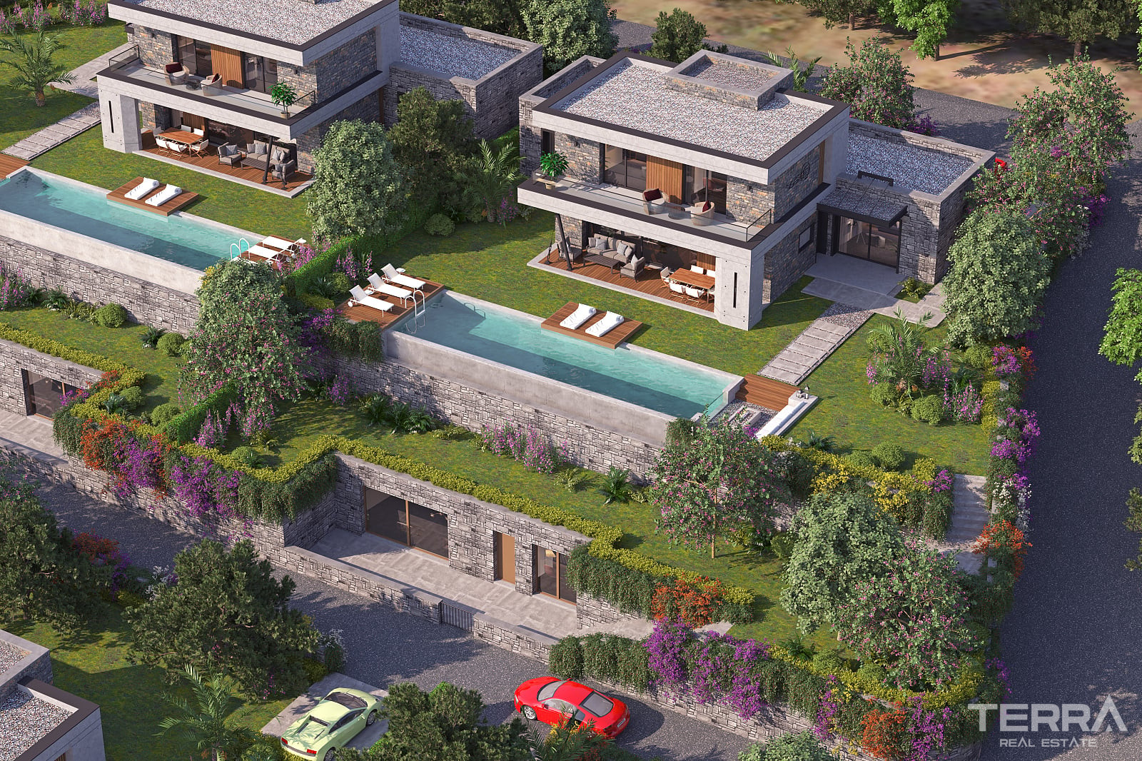 Muğla, Bodrum'da Kale ve Deniz Manzaralı Müstakil Villalar - 128873