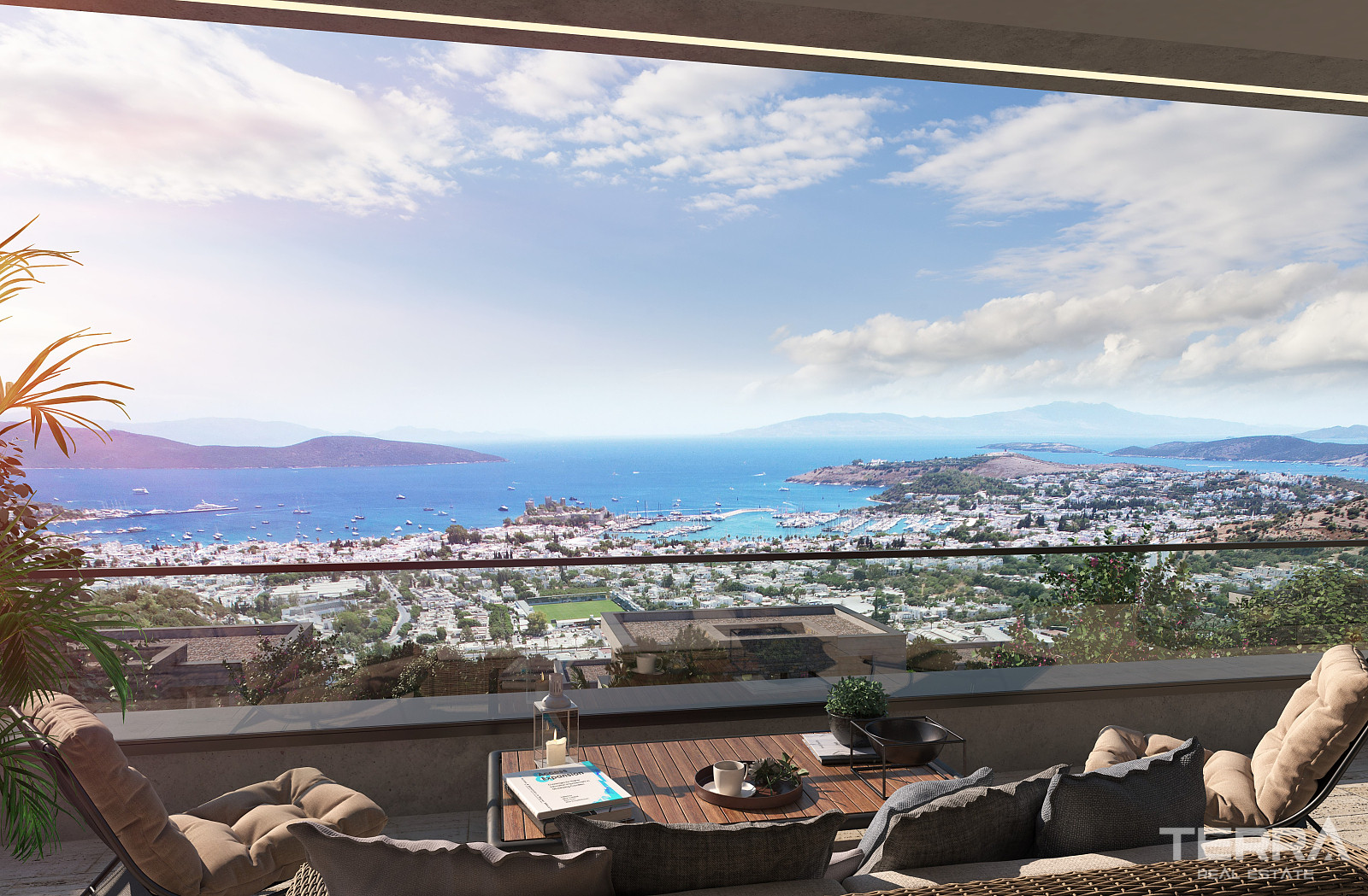 Muğla, Bodrum'da Kale ve Deniz Manzaralı Müstakil Villalar - 128874