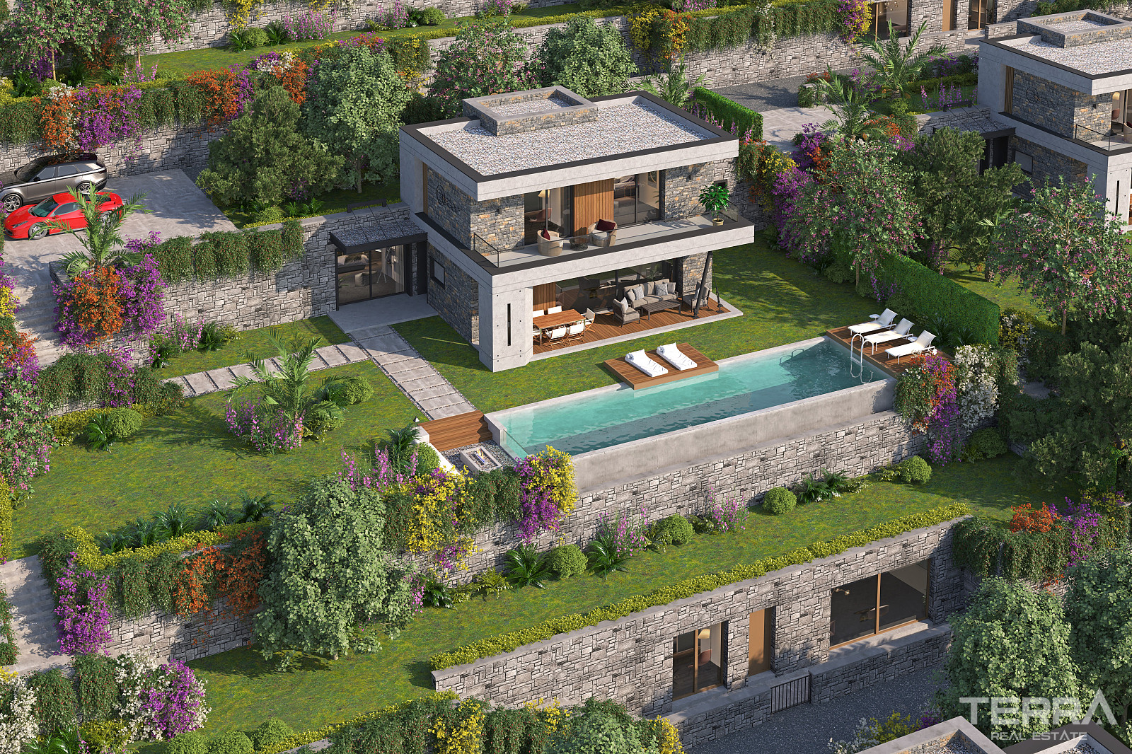 Muğla, Bodrum'da Kale ve Deniz Manzaralı Müstakil Villalar - 128876