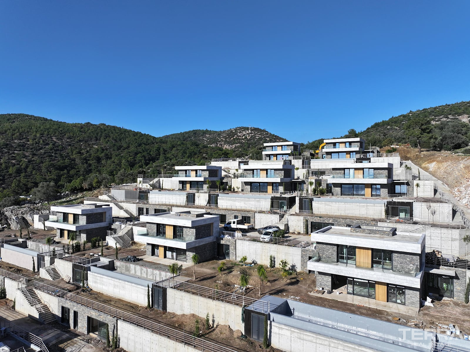 Muğla, Bodrum'da Kale ve Deniz Manzaralı Müstakil Villalar - 128892