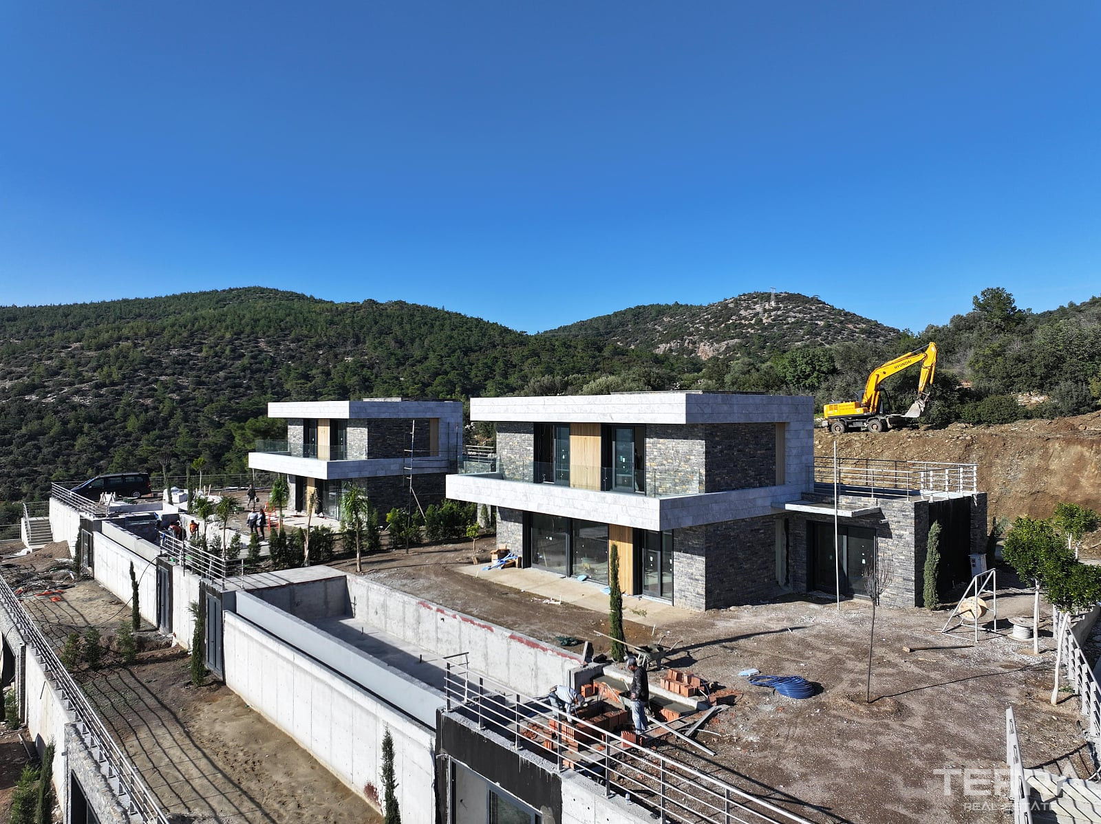 Muğla, Bodrum'da Kale ve Deniz Manzaralı Müstakil Villalar - 128893
