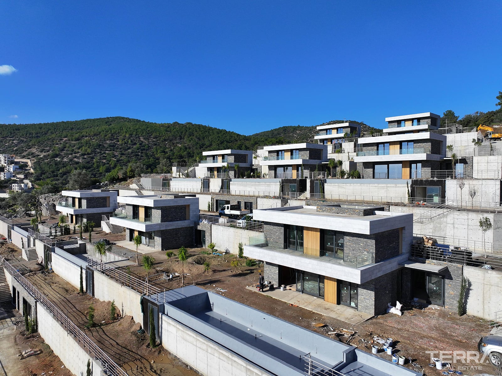 Muğla, Bodrum'da Kale ve Deniz Manzaralı Müstakil Villalar - 128894