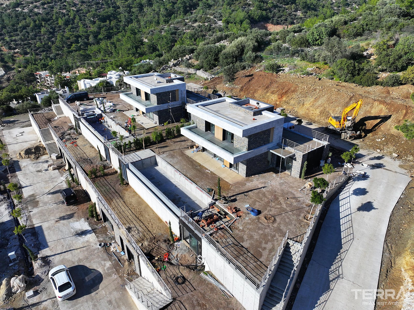 Muğla, Bodrum'da Kale ve Deniz Manzaralı Müstakil Villalar - 128895
