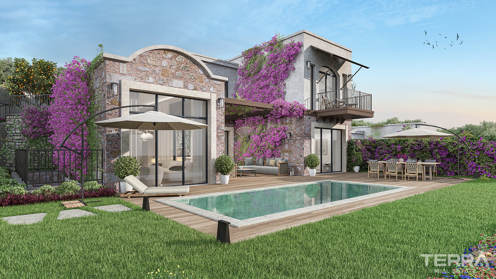 Sea View Villas for Sale in Bodrum, Muğla, Turkey - 128940