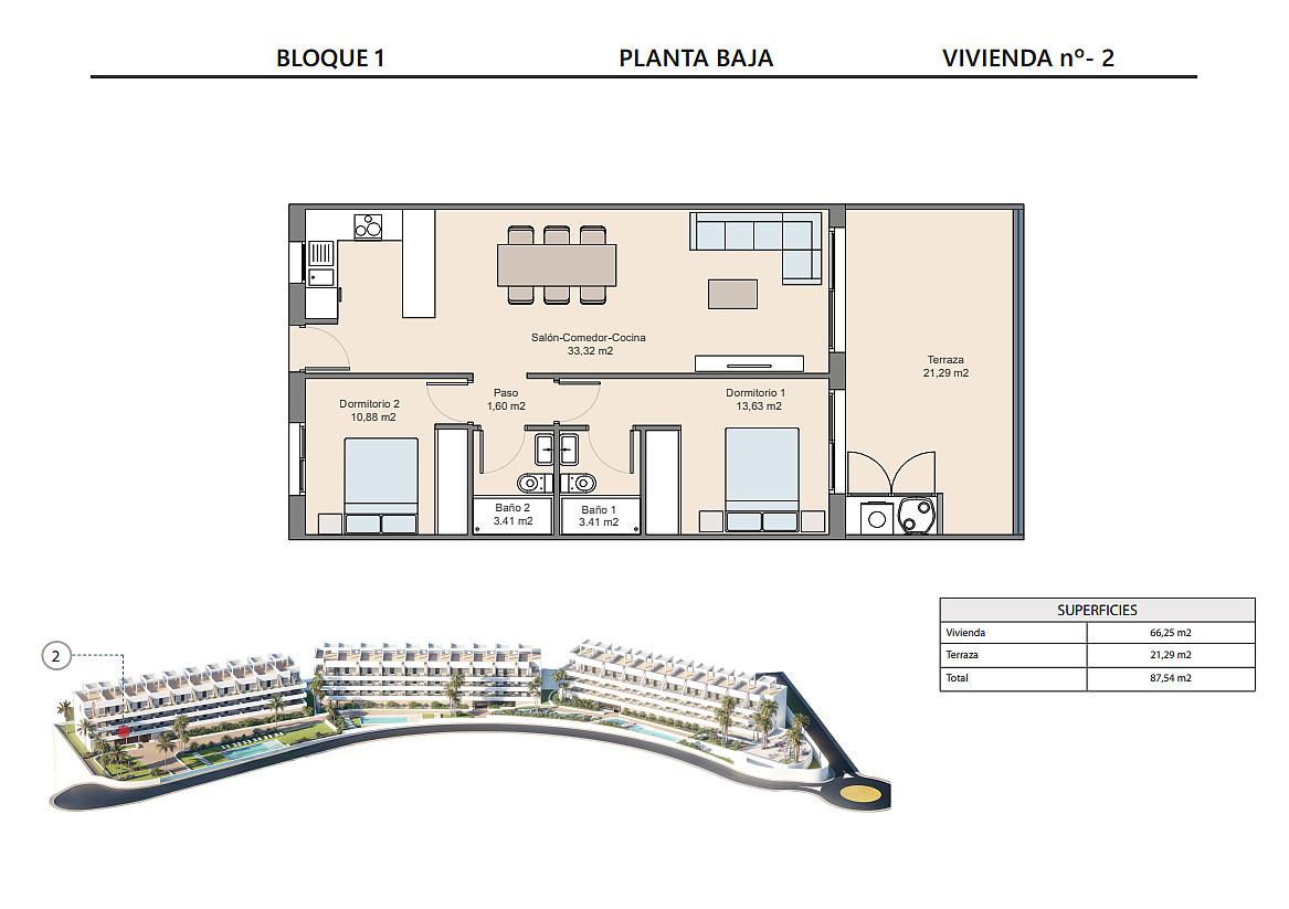 İspanya, Finestrat, Costa Blanca'da Satılık 2 Yatak Odalı Daireler - 129596