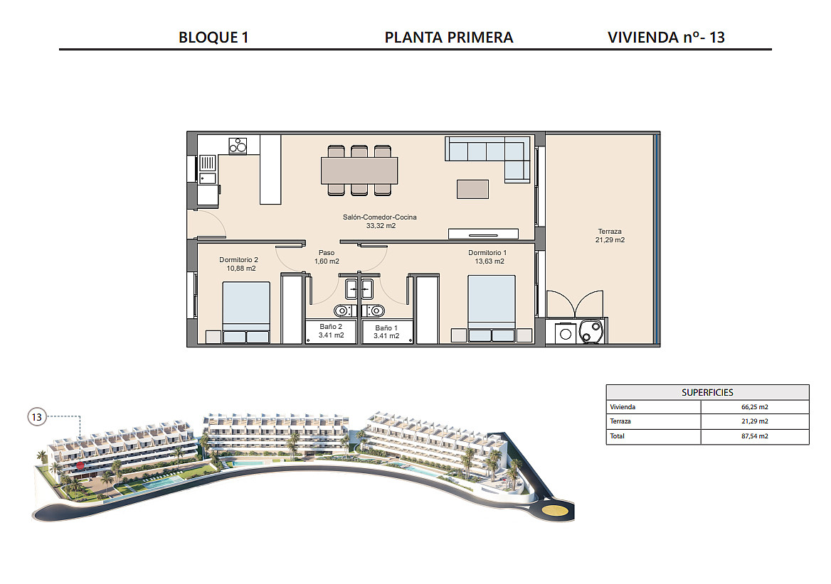 İspanya, Finestrat, Costa Blanca'da Satılık 2 Yatak Odalı Daireler - 129597