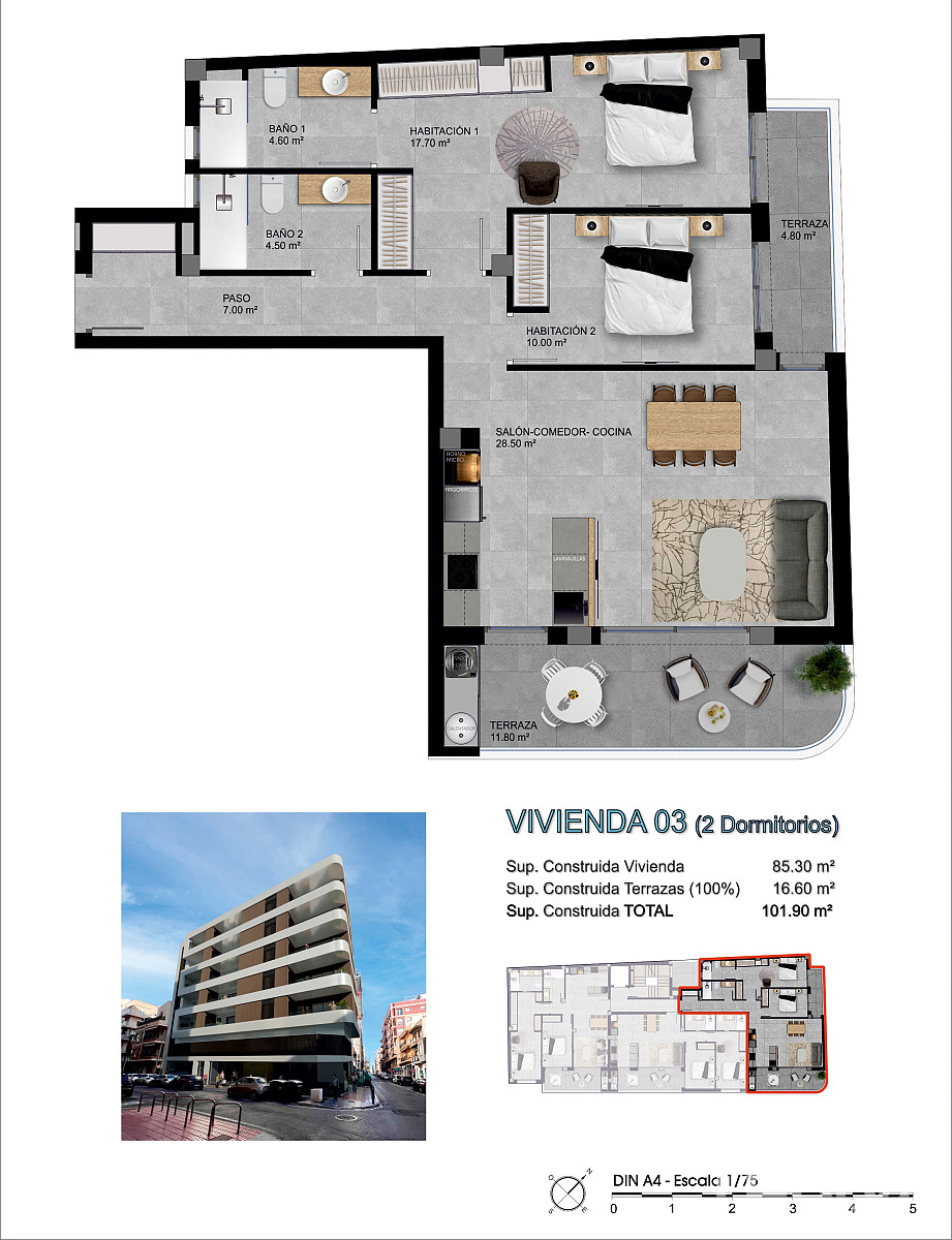Квартиры в центре Санта-Полы, Коста-Бланка, Испания - 129857