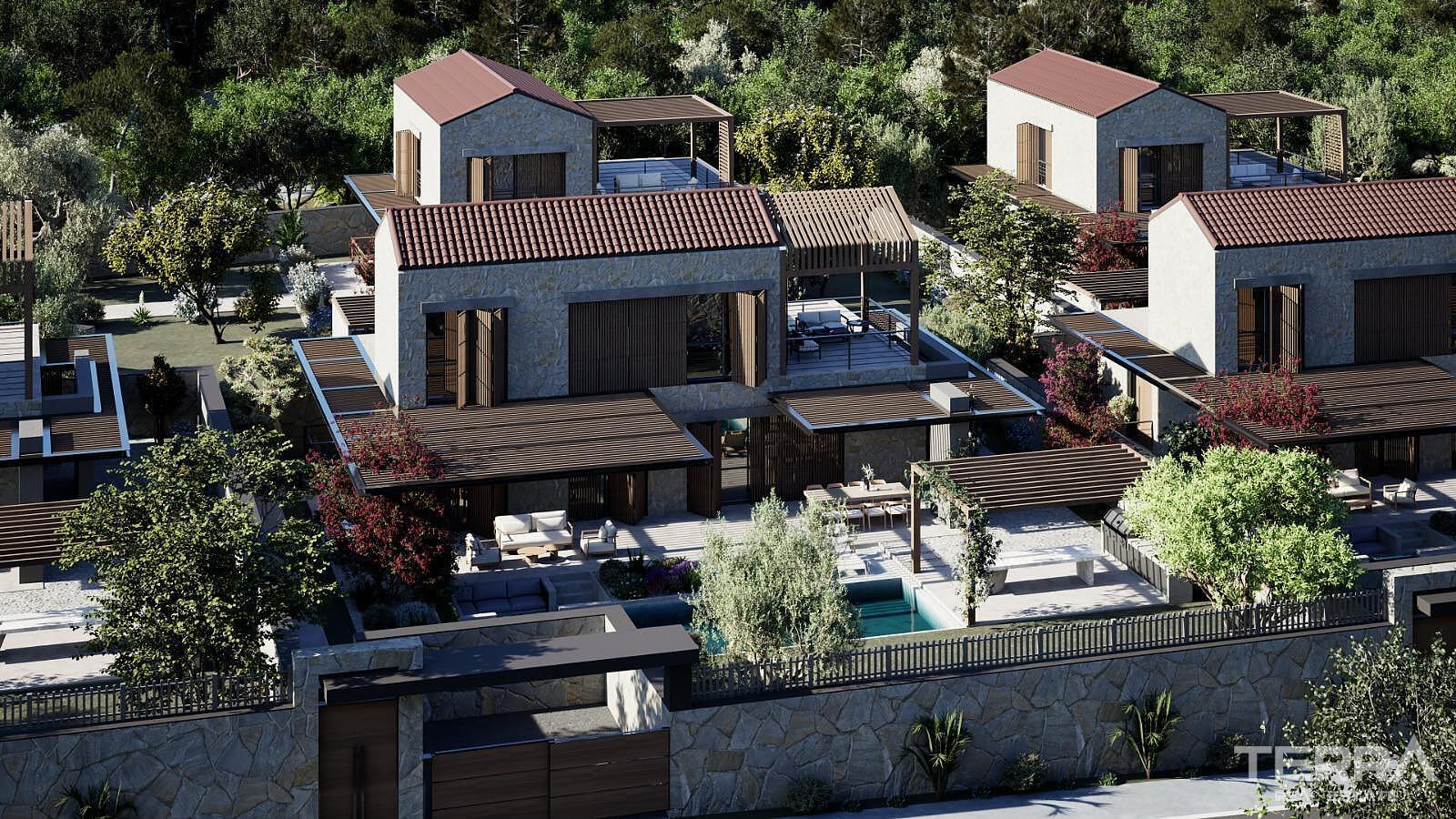 Detached Houses for Sale in Bodrum, Muğla, Turkey - 130002