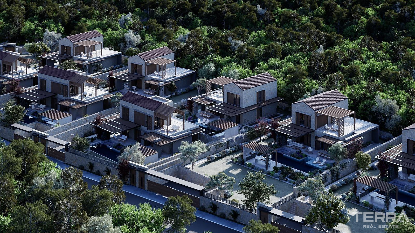 Detached Houses for Sale in Bodrum, Muğla, Turkey - 130008