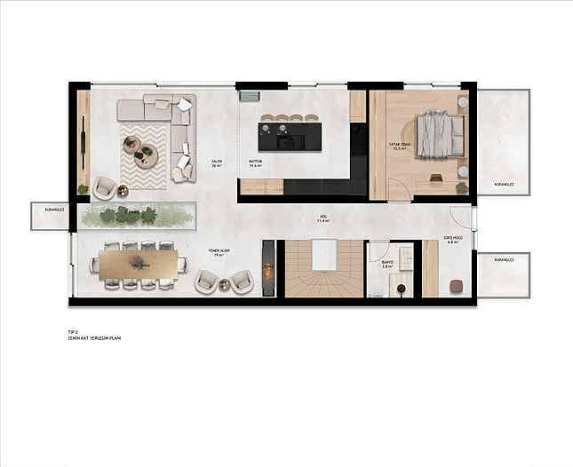 Detached Houses for Sale in Bodrum, Muğla, Turkey - 130037