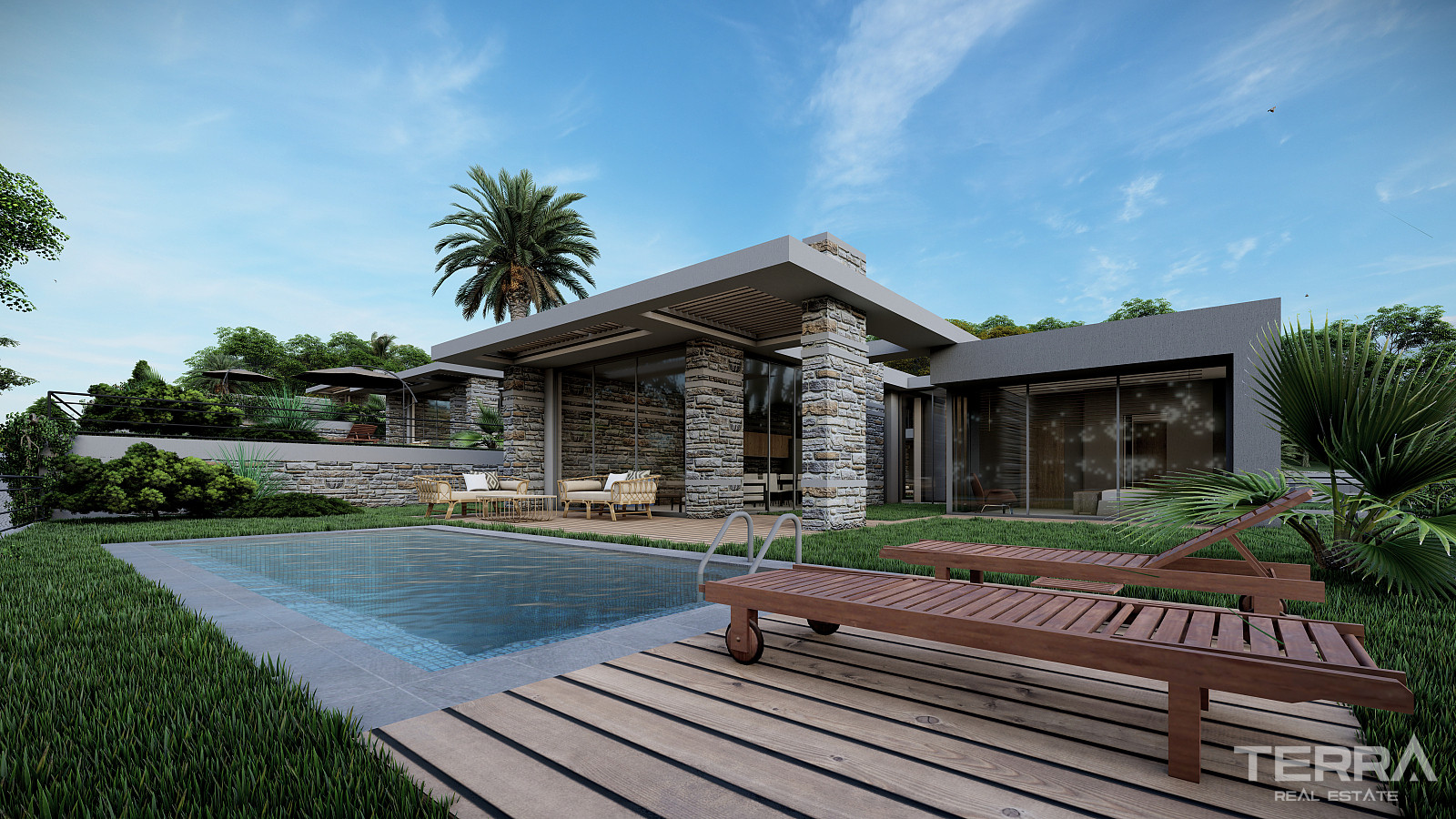 Muğla, Bodrum'da Deniz Manzaralı Satılık 3+1 Müstakil Villalar - 130253