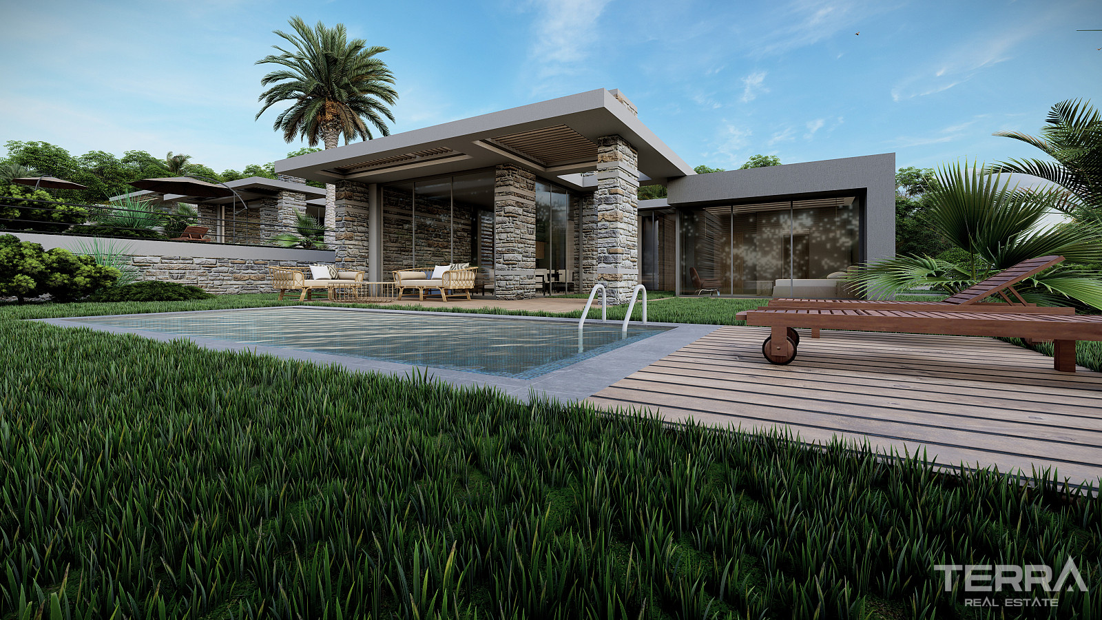 Muğla, Bodrum'da Deniz Manzaralı Satılık 3+1 Müstakil Villalar - 130258