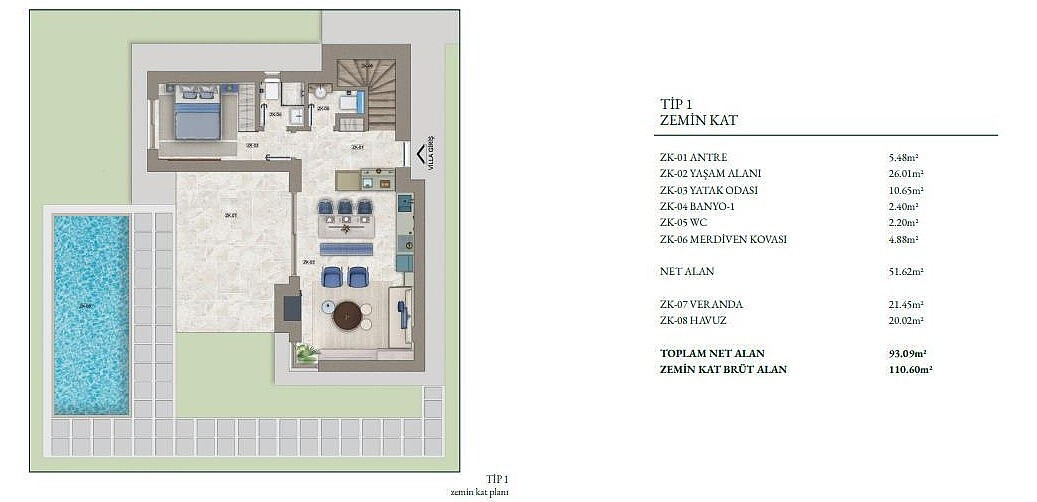 Detached Villas for Sale in Bodrum, Muğla, Turkey - 130619