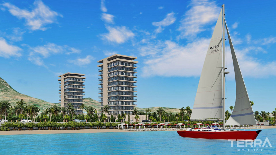 Apartments direkt am Meer zum Verkauf in Mahmutlar, Alanya, Türkei
