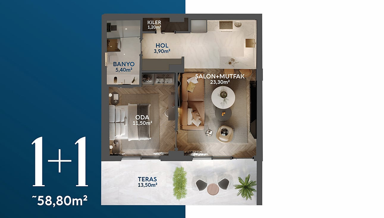 Aydın, Kuşadası'nda Doğa ile İç İçe Satılık Deniz Manzaralı Daireler - 131137