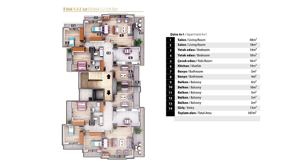 Oba 1221 Residence – leiligheter til salgs i Alanya Oba, Tyrkia - 7886