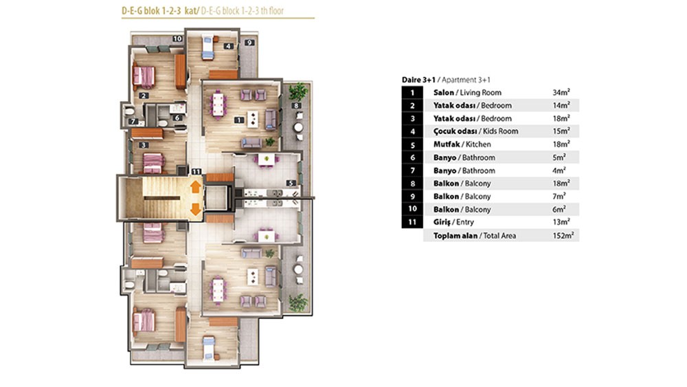 Oba 1221 Residence – leiligheter til salgs i Alanya Oba, Tyrkia - 7887