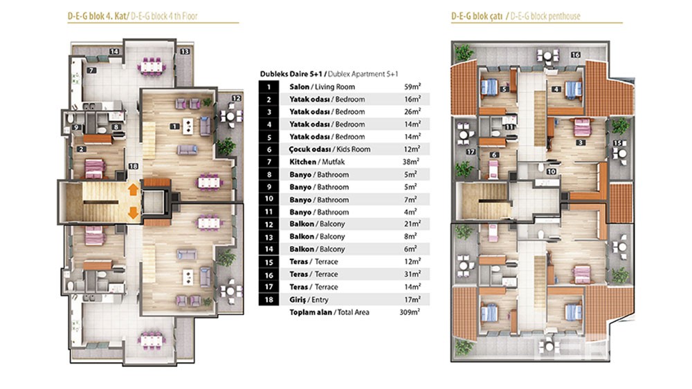 Oba 1221 Residence – leiligheter til salgs i Alanya Oba, Tyrkia - 7890
