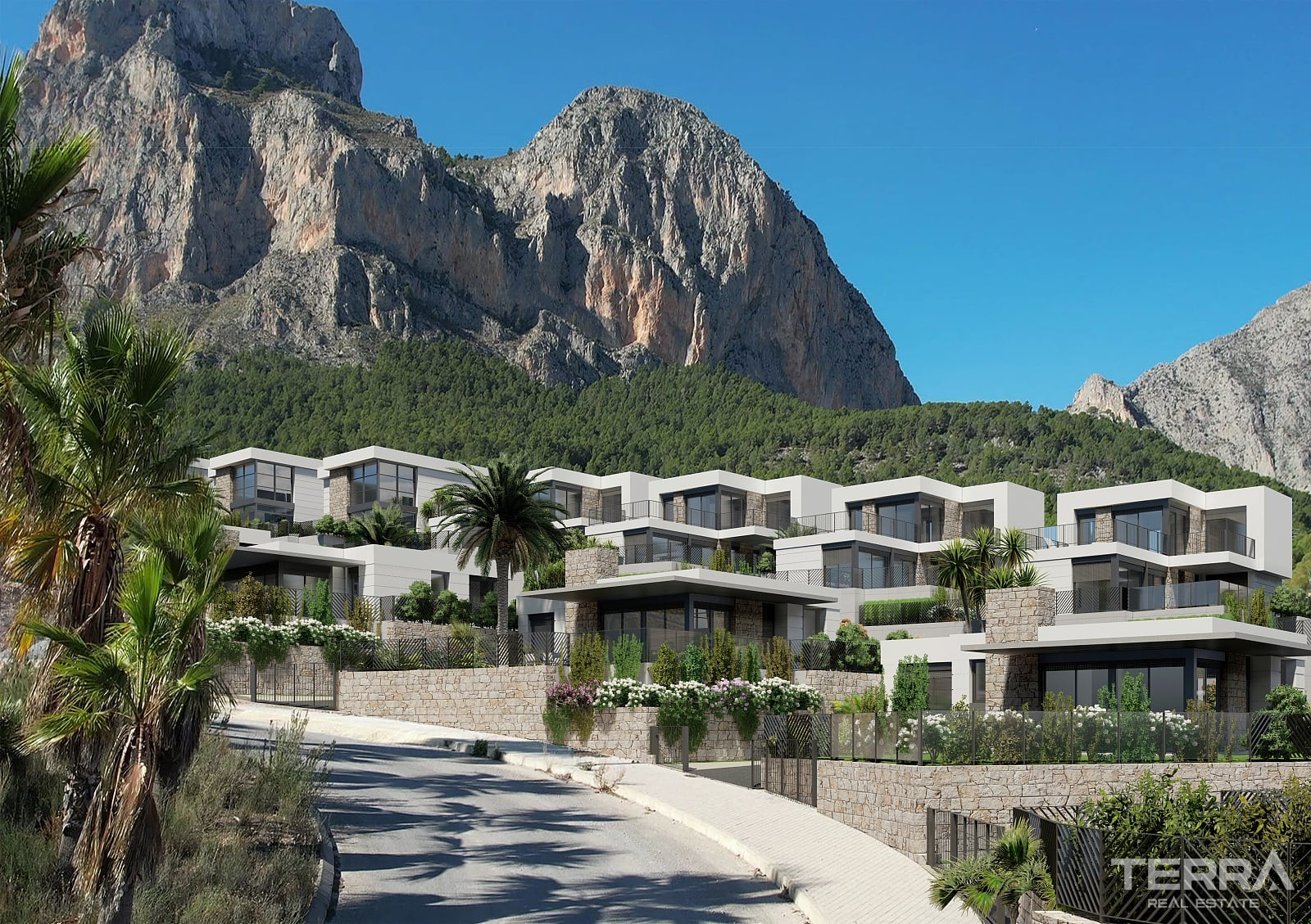 Fritliggende villaer til salg i Polop, Costa Blanca, Spanien - 131870