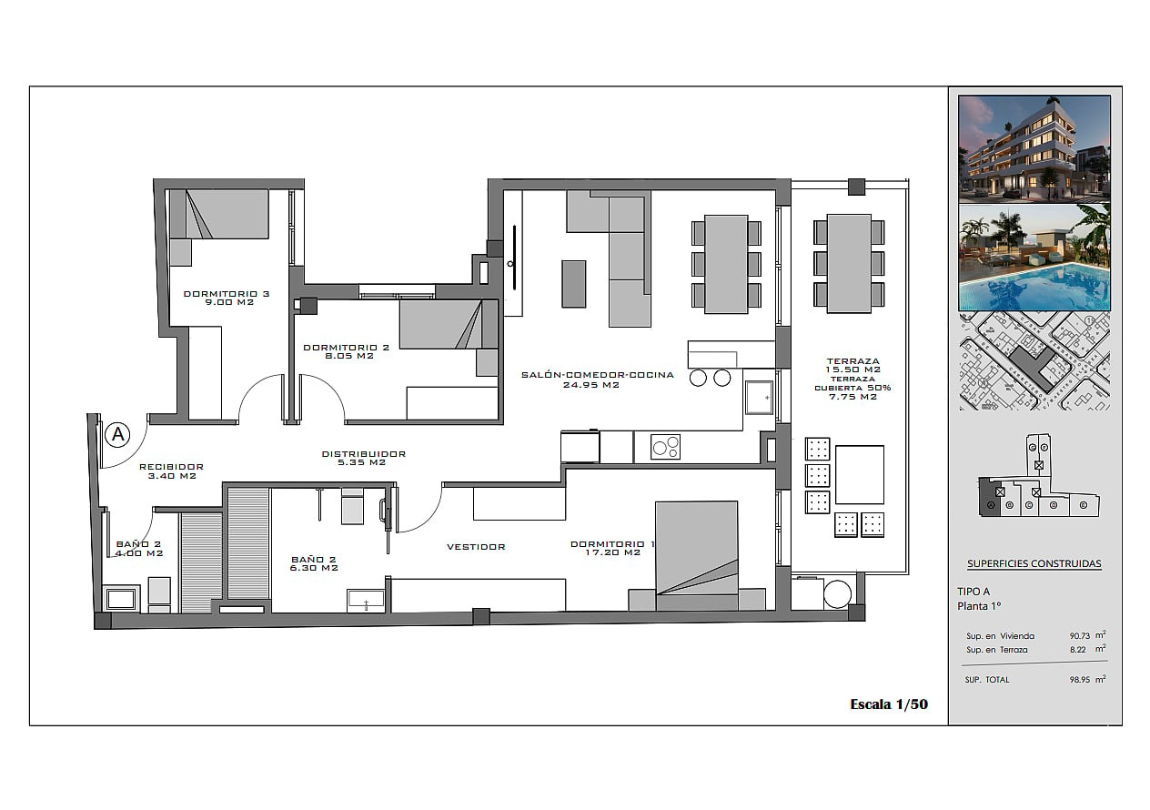 İspanya, Costa Blanca, Santa Pola Merkezde Satılık Sıfır Daireler - 132476