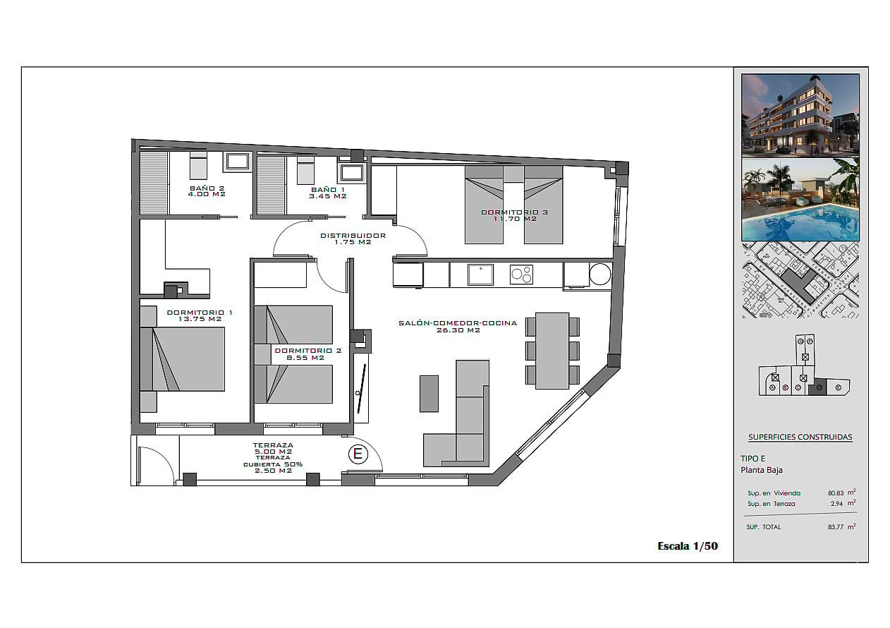 İspanya, Costa Blanca, Santa Pola Merkezde Satılık Sıfır Daireler - 132479