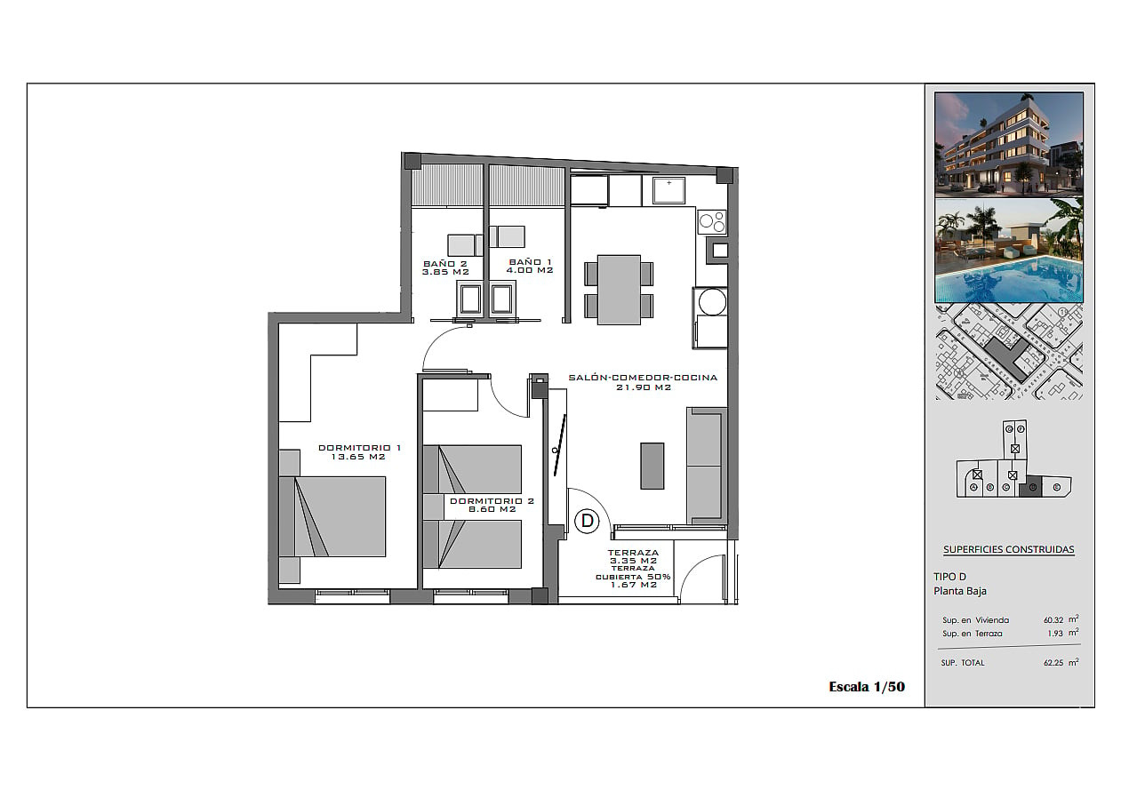 İspanya, Costa Blanca, Santa Pola Merkezde Satılık Sıfır Daireler - 132480