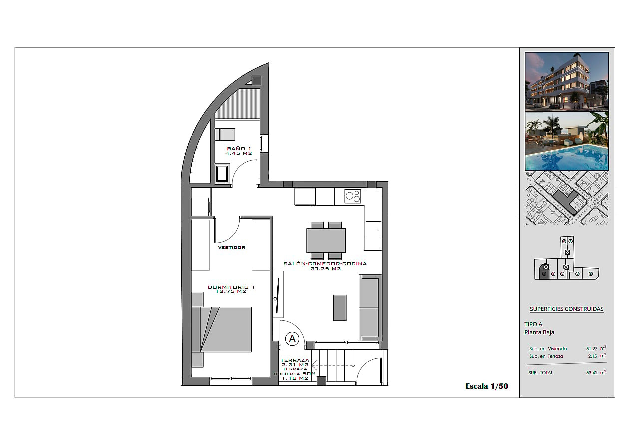 İspanya, Costa Blanca, Santa Pola Merkezde Satılık Sıfır Daireler - 132483
