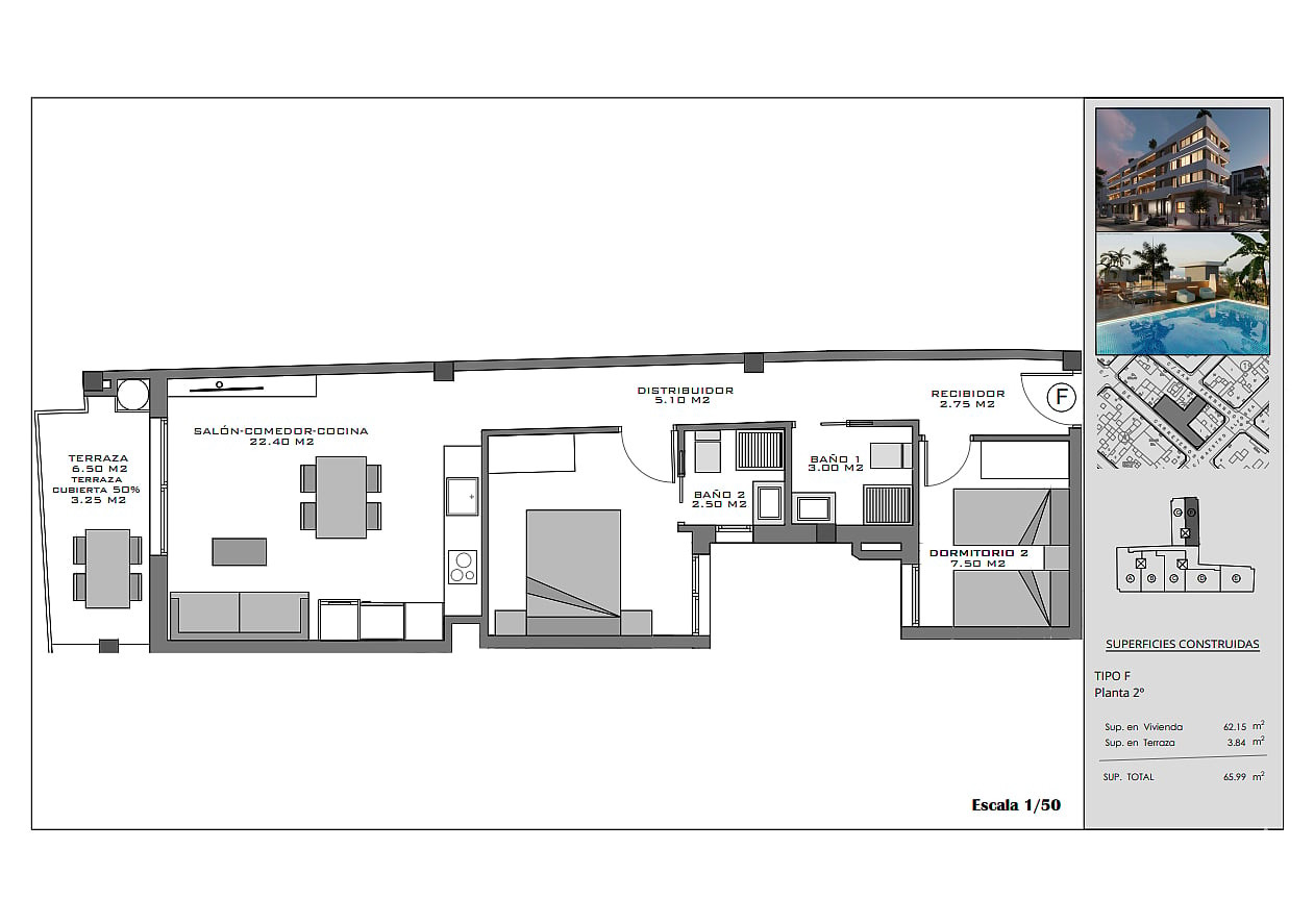 İspanya, Costa Blanca, Santa Pola Merkezde Satılık Sıfır Daireler - 132486
