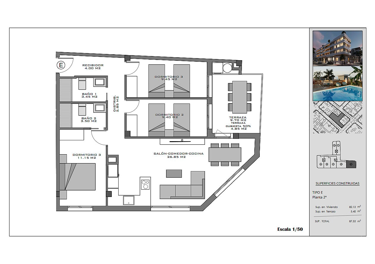 İspanya, Costa Blanca, Santa Pola Merkezde Satılık Sıfır Daireler - 132487