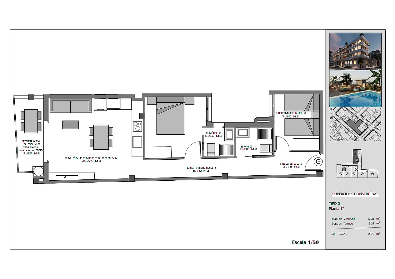 İspanya, Costa Blanca, Santa Pola Merkezde Satılık Sıfır Daireler - 132492