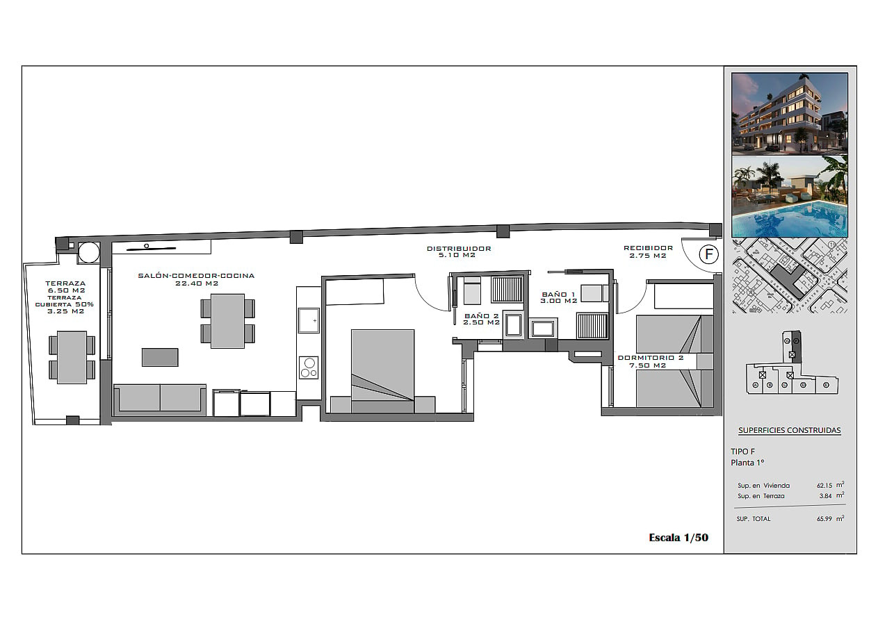 İspanya, Costa Blanca, Santa Pola Merkezde Satılık Sıfır Daireler - 132493
