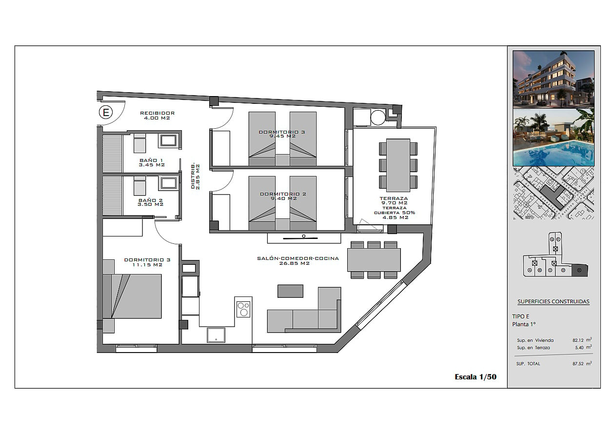 İspanya, Costa Blanca, Santa Pola Merkezde Satılık Sıfır Daireler - 132494